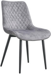 TEMPO KONDELA Étkezőszék, világosszürke/fekete, ZAINA TYP 1 (371134)