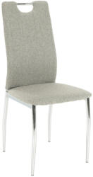 TEMPO KONDELA Étkezőszék, bézs melír/króm, OLIVA NEW (201245)