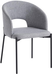 TEMPO KONDELA Étkezőszék, szürke/fekete, LONKA (402819)