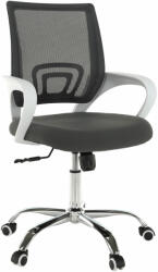TEMPO KONDELA Irodai szék, szürke/fehér, SANAZ TYP 2 (255130)