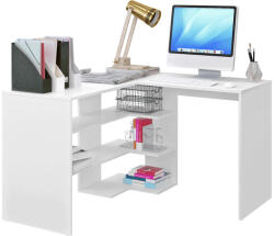 TEMPO KONDELA Sarok számítógépasztal, fehér, TAMARI (397092)