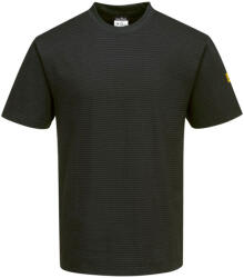 Portwest AS20 Antisztatikus ESD póló fekete (AS20BKRS)