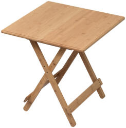 TEMPO KONDELA Asztal, natúr bambusz, 58x58 cm, DENICE (265846)