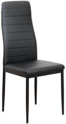 TEMPO KONDELA Szék, fekete műbőr/fekete fém, COLETA NOVA (182179)