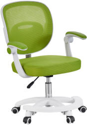 TEMPO KONDELA Forgószék, zöld/fehér, TRIXI TYP 2 (402978)