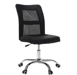 TEMPO KONDELA Irodai fotel, fekete/króm, IDOR 2 NEW (354431)