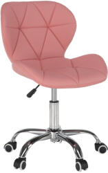 TEMPO KONDELA Irodai fotel, rózsaszín/króm, ARGUS NEW (299512)