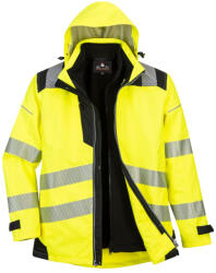 Portwest PW365 PW3 Hi-Vis 3-in-1 kabát sárga-fekete (PW365YBR4XL)