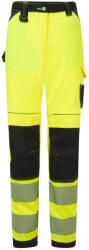 Portwest PW385 PW3 Hi-Vis Stretch Work női nadrág sárga-fekete (PW385YBR38)