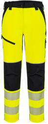 Portwest T141 PW3 Hi-Vis női streccs nadrág sárga-fekete (T141YBRL)