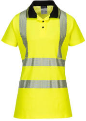Portwest LW72 Hi-Vis női pólóing sárga-fekete (LW72YBRXS)