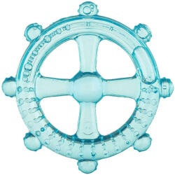 Akuku hűtőrágóka szilikon hajókormány kék - babamarket