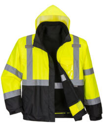 Portwest S365 Hi-Vis prémium 3 az 1-ben bomberdzseki sárga-fekete (S365YBRXXL)