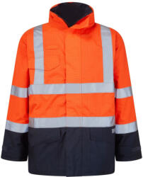 Portwest S779 Bizflame Hi-Vis lángálló esőkabát narancs-tengerészkék (S779ONRXL)