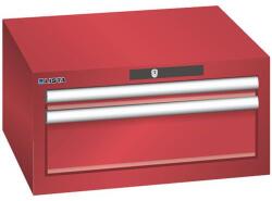 Lista műhelyfiókos szekrény, 2 fiók: 1x 50 + 1x 150 mm, piros