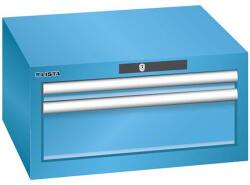 Lista műhelyfiókos szekrény, 2 fiók: 1x 50 + 1x 150 mm, világoskék