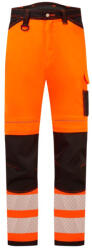 Portwest PW303 PW3 Hi-Vis könnyű stretch nadrág narancs-fekete (PW303OBR44)