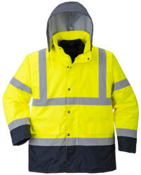 Portwest S471 Jól láthatósági 4 az 1-ben Contrast Traffic kabát sárga-tengerészkék (S471YNRS)