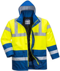 Portwest S466 Hi-Vis kéttónusú traffic télikabát sárga-royal kék (S466YRBL)
