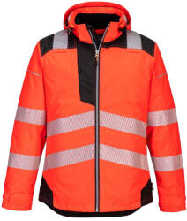 Portwest T400 Vision Hi-Vis télikabát piros-fekete (T400RBKXXXL)