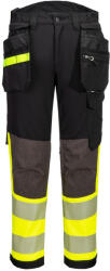 Portwest EV442 EV4 Hi-Vis Class 1 lengőzsebes nadrág sárga-fekete (EV442YBR42)