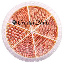 Crystalnails Crystal Nails Metál Körömgyöngy készlet - Rosegold