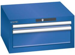 Lista műhelyfiókos szekrény, 2 fiók: 1x 50 + 1x 150 mm, rikító kék