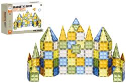 Mamido Set de construcție magnetic Diamond Castel M 75 piese MT1213 Jucarii de constructii magnetice
