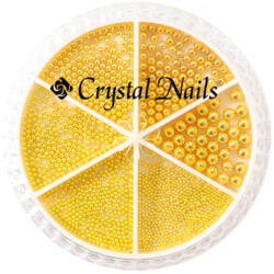 Crystalnails Crystal Nails Metál Körömgyöngy készlet - Gold