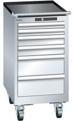 Lista mobil műhelyfiókos szekrény, 6 fiókkal, szürke