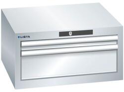 Lista műhelyfiókos szekrény, 2 fiók: 1x 50 + 1x 150 mm, szürke