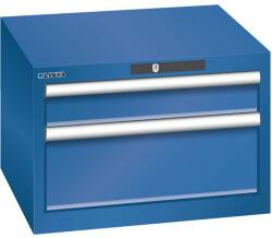 Lista műhelyfiókos szekrény, 2 fiókkal, 564x572x383 mm, sötétkék