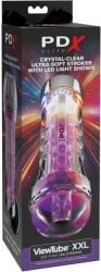Pipedream - PDX Elite ViewTube XXL See-Thru EZ-Grip LED Stroker - makelove