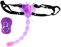 LyBaile - érzéki pillangós strapon lila színben