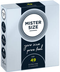 MISTER SIZE - prémium S méretű óvszer (49 mm, 3 db)