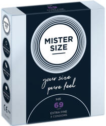MISTER SIZE - XXXL óvszer 69 mm (3 db) Prémium kényelemért
