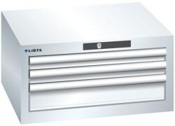 Lista műhelyfiókos szekrény, 3 fiók: 2x50 + 1x100 mm, fehér