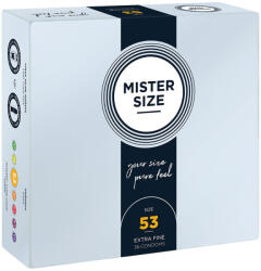 MISTER SIZE - prémium M méretű óvszer (53 mm, 36 db)