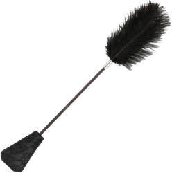  DARKNESS - feketefehér toll ostor 56 cm