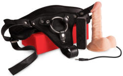  Sexxbian Clara - vibráló övtartós dildó, 13 x 3, 7 cm