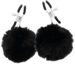 DARKNESS - érzéki mellbimbócsipesz pom-pomokkal