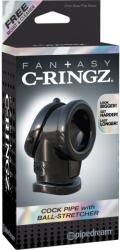 Pipedream - Fantasy C-Ringz Cock Pipe With Ball-Stretcher Black