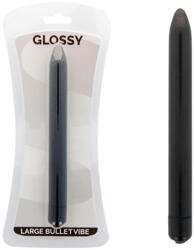 Glossy - karcsú, elegáns vibrátor fekete színben
