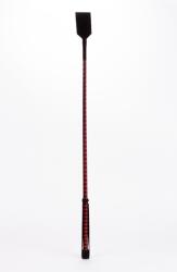Devil Sticks Leather Stick with Neon Strip and Nubuck Leather Top Red - makelove