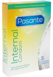 Pasante - prémium belső óvszer latexmentes, 3 db