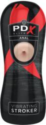 Pipedream - PDX Elite Vibrating Anal Stroker Light/Black - makelove