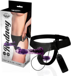 Harness Attraction Rodney - dupla penetráló vibrátor 18 cm - makelove