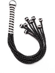 Devil Sticks 8 Tail Polish Leather Flogger 22 inch - makelove