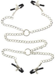  OHMAMA FETISH - 4 darab mellbimbó csipesz lánccal