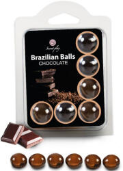 Secret Play - 6 darabos csokoládé ízű brazil golyó szett